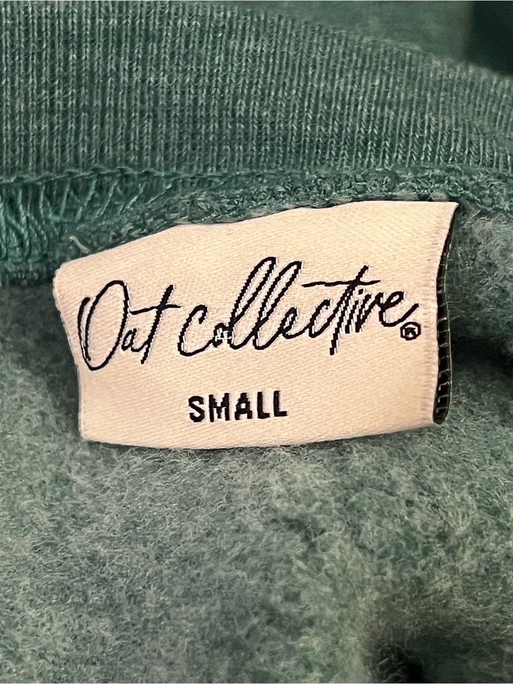 OAT COLLECTIVE unisex golf sweatshirt Green Size Small - Picture 5 of 7